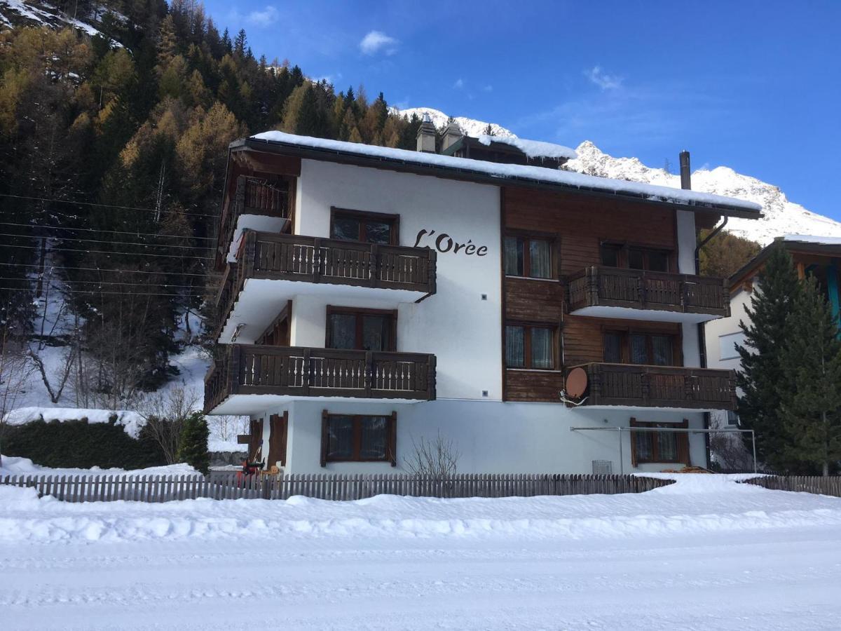 Free Cable Car & Bus In The Summer Haus L'Oree Saas-Grund Bagian luar foto